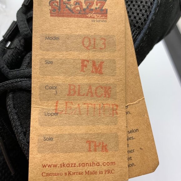 Childs Unisex Sansha Skazz Airy Dance Sneaker Hip Hop Split Sole Black 10.5 11 - Picture 9 of 11